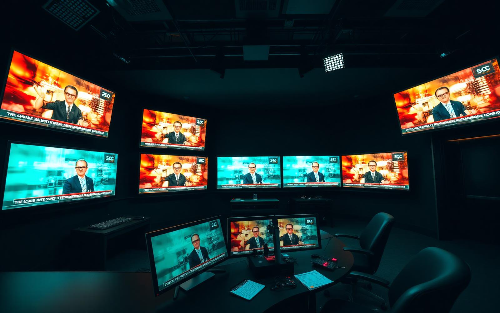 Broadcast control room